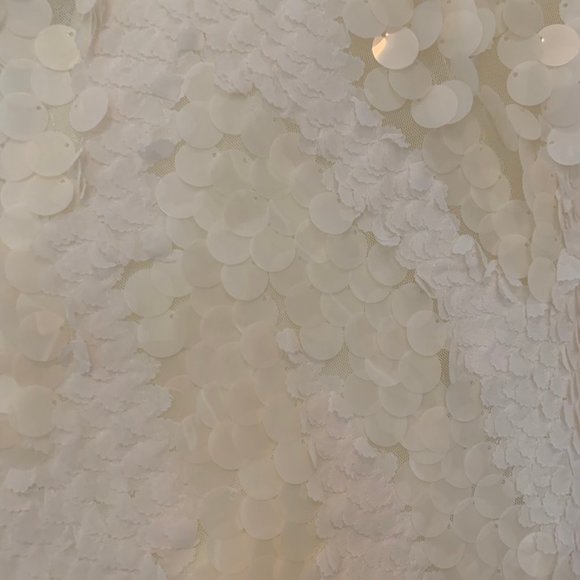 NWT Nicole Miller NYC Cream Cocktail Sequin Dress - Picture 10 of 11